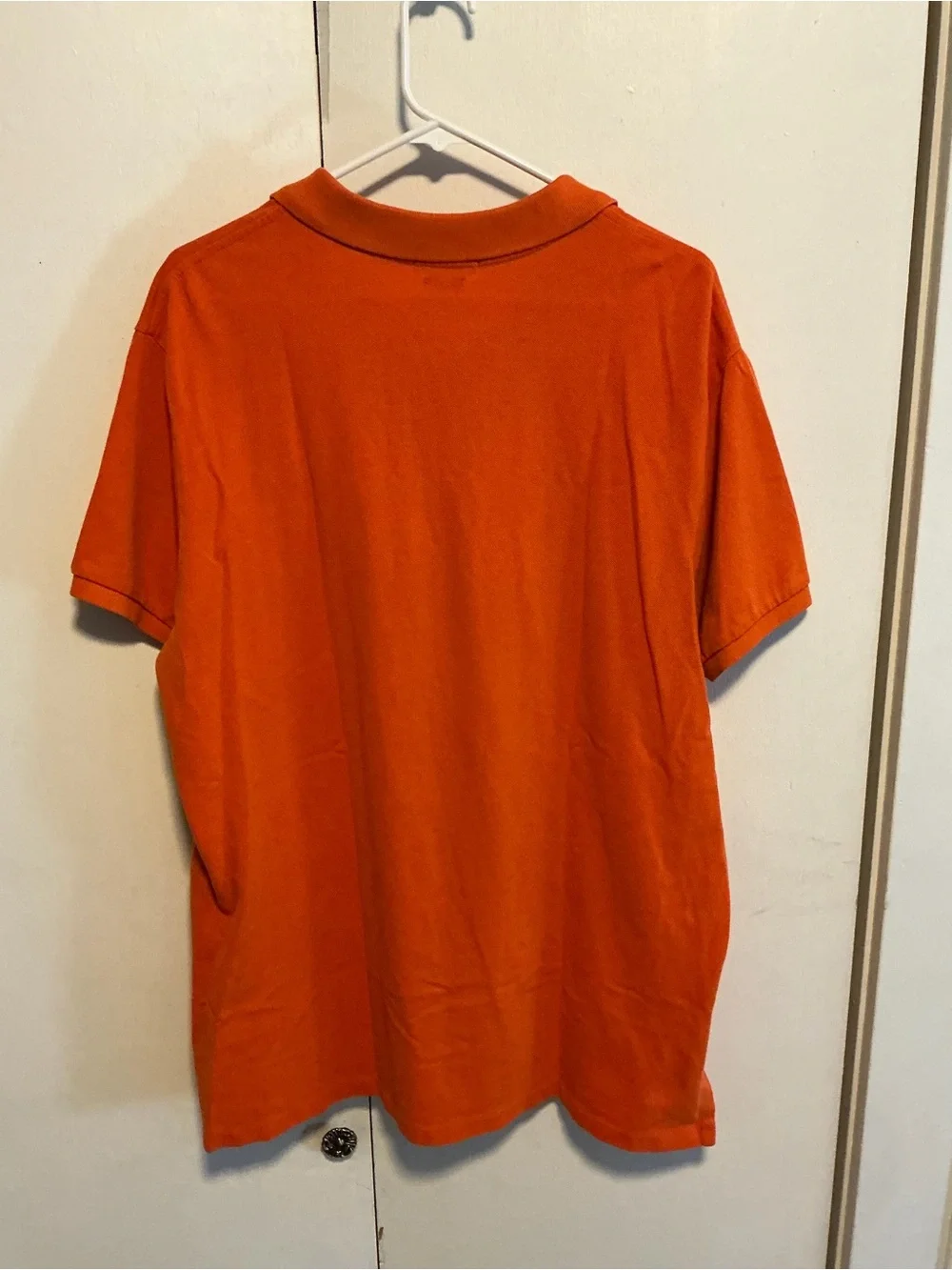 Ralph Lauren Orange Polo with Green Pony Embroidery